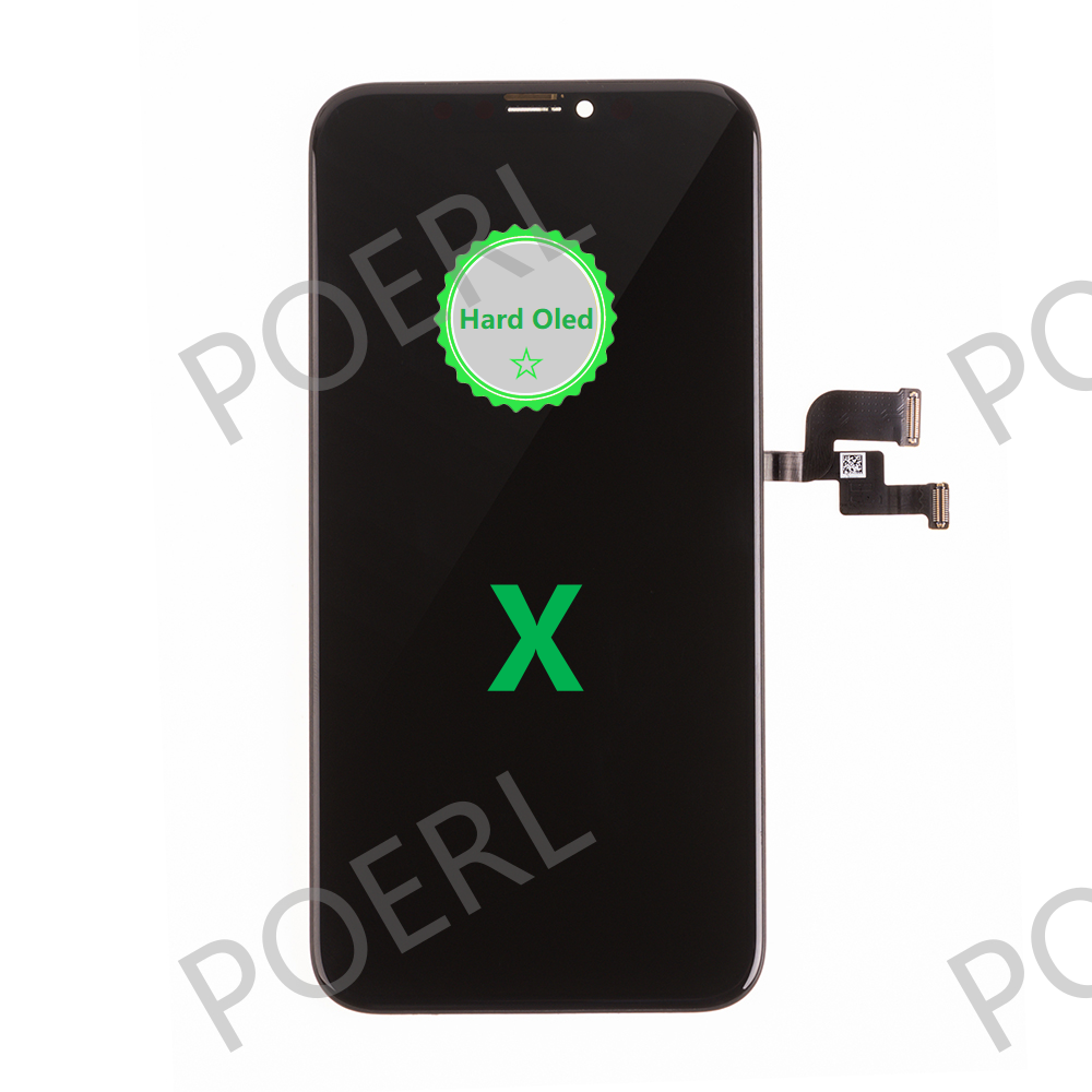 For iPhone X Hard OLED Display Assembly with Frame Replacement (Hard Oled)