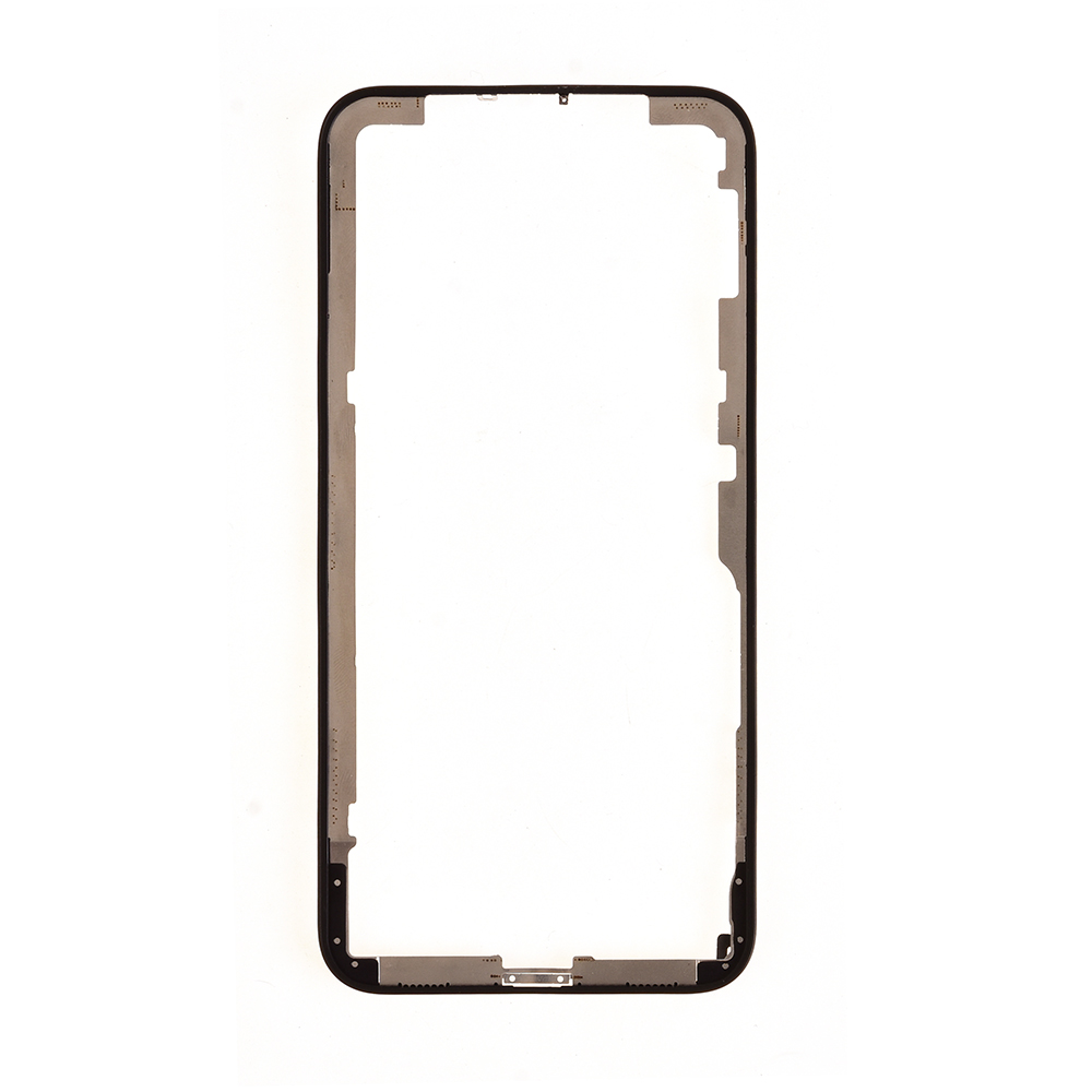 For Apple iPhone X Front Bezel with Glue - Black - S+