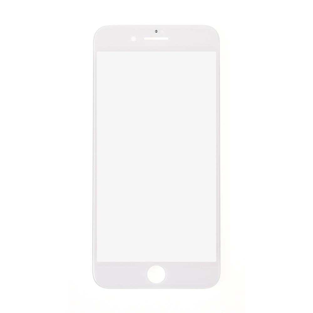 For Apple iPhone 8 Glass Lens With Front Bezel and OCA Glue sheet - White - S+ Grade