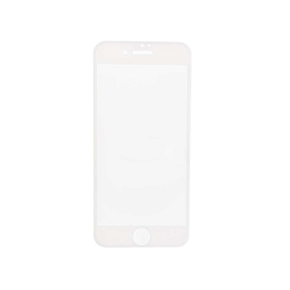 3D Tempered Glass with Wipes for Apple iPhone 6 - White - S+