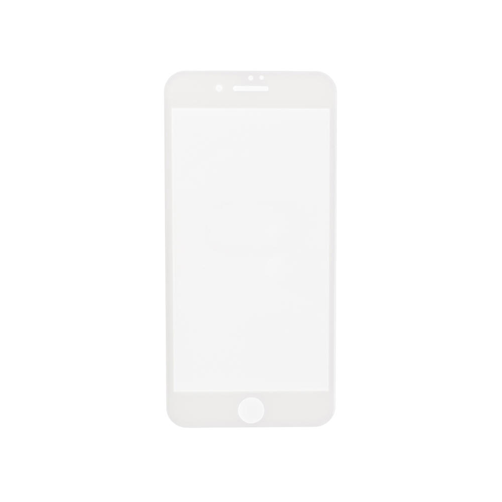 3D Tempered Glass with Wipes for Apple iPhone 6 Plus/6s Plus - White - S+