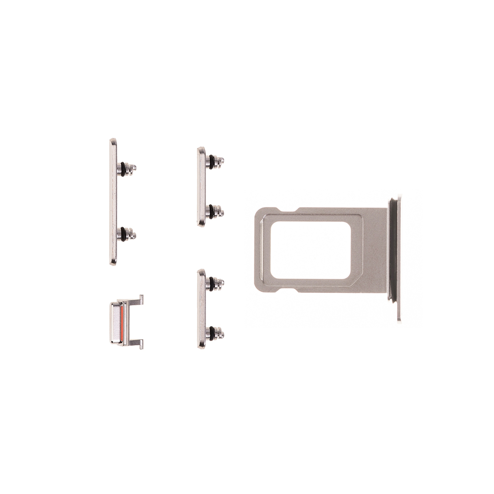 For Apple iPhone 6- 13 Pro Max Side Button Set with SIM Card Tray 