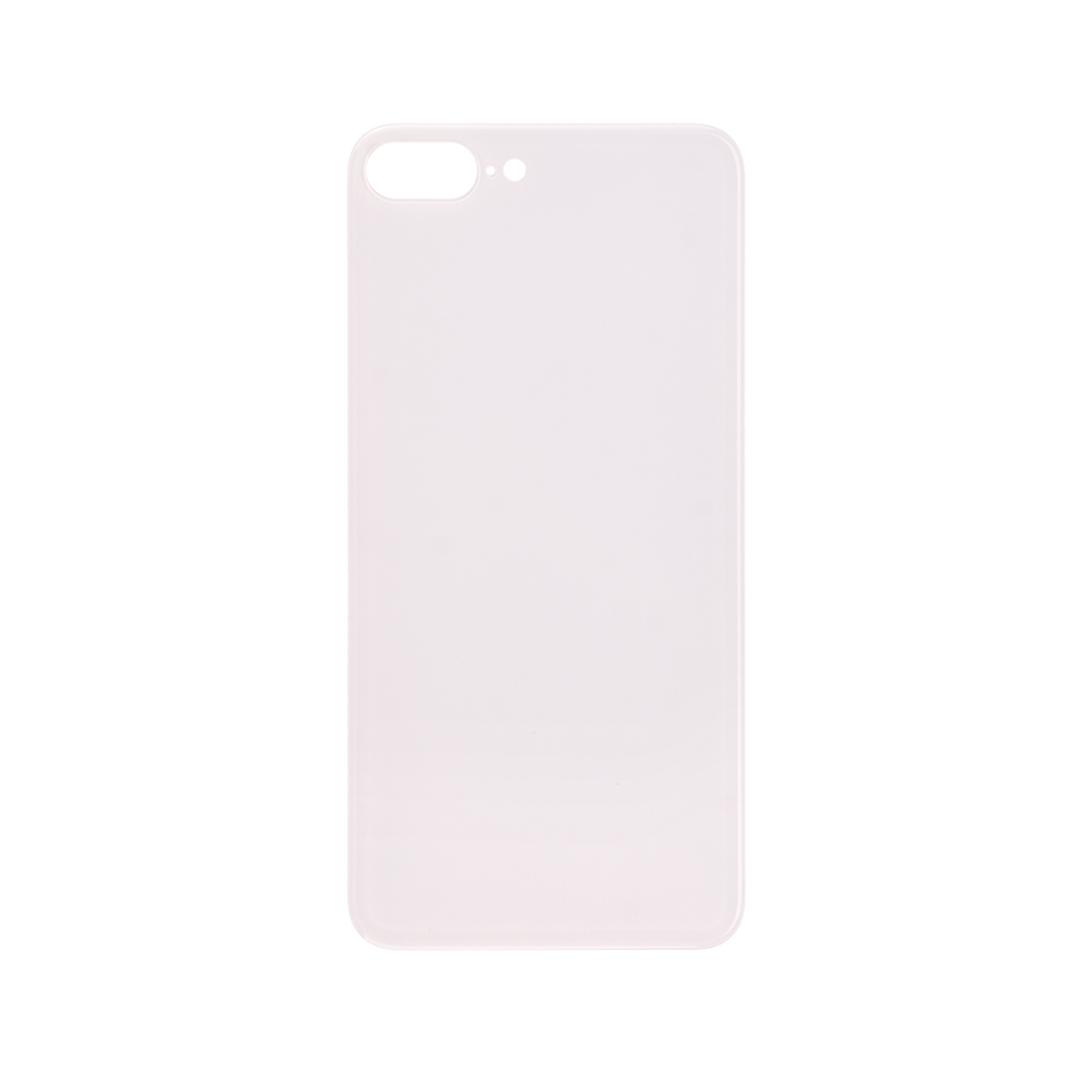 For Apple iPhone 8 Plus Back Glass Cover With Big Camera Hole Replacement - White - AA