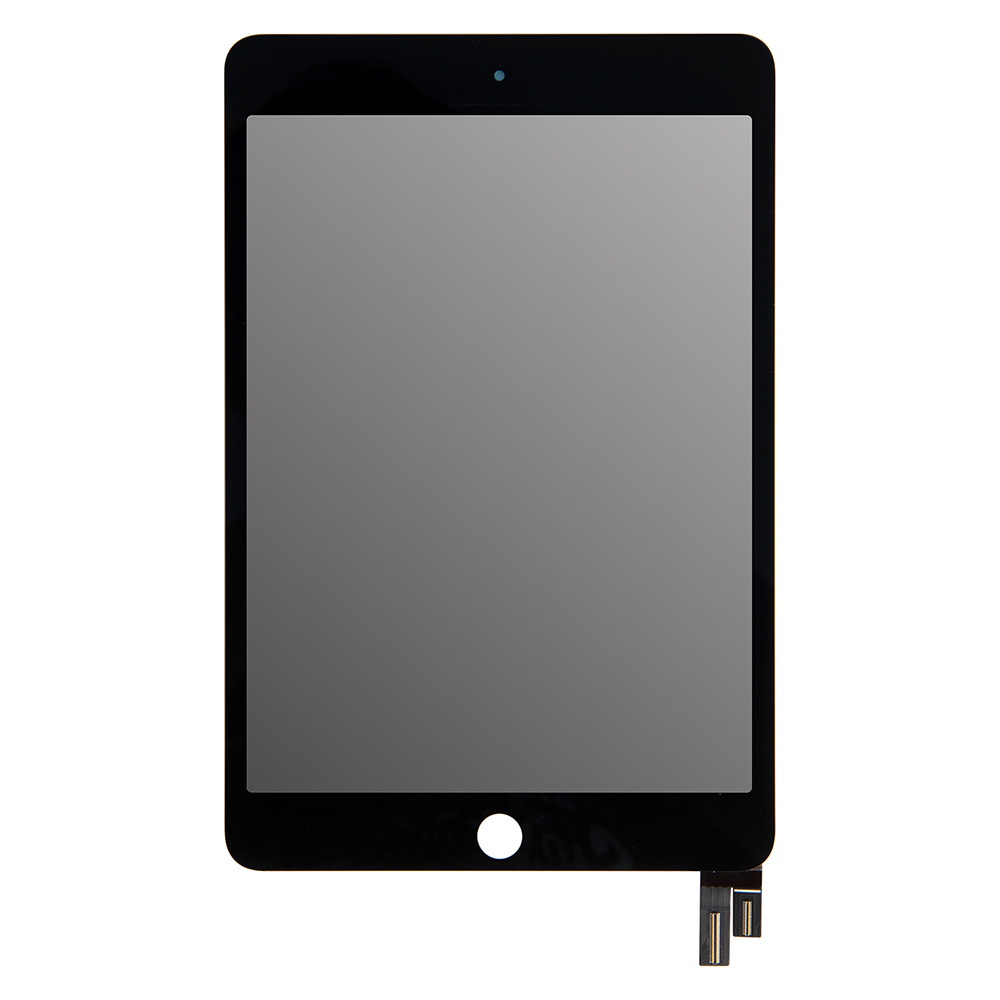 For Apple iPad Mini 4 LCD Touch Screen Digitizer Assembly with Dormancy Flex Cable - Black - OEM Refurb