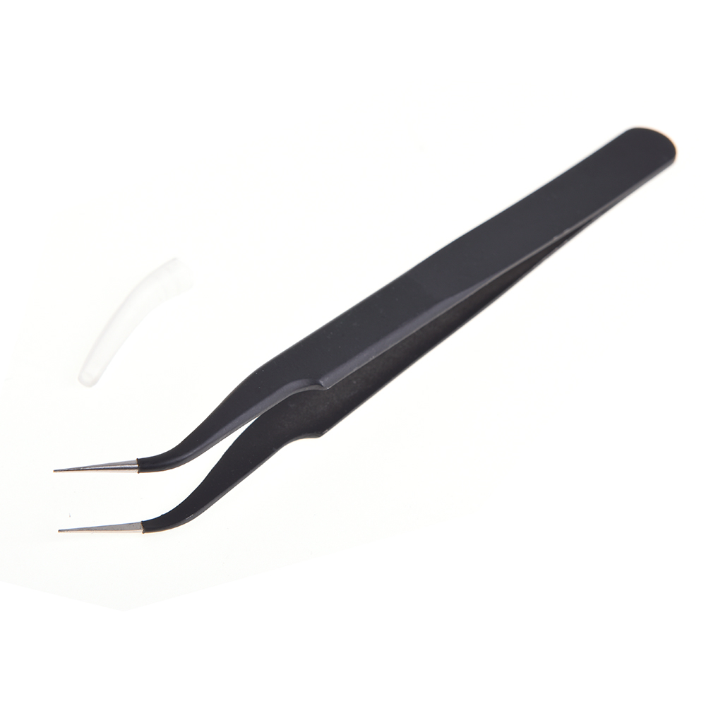 Anti-static Stainless Steel Curved Tweezers - ESD 15 - OEM NEW